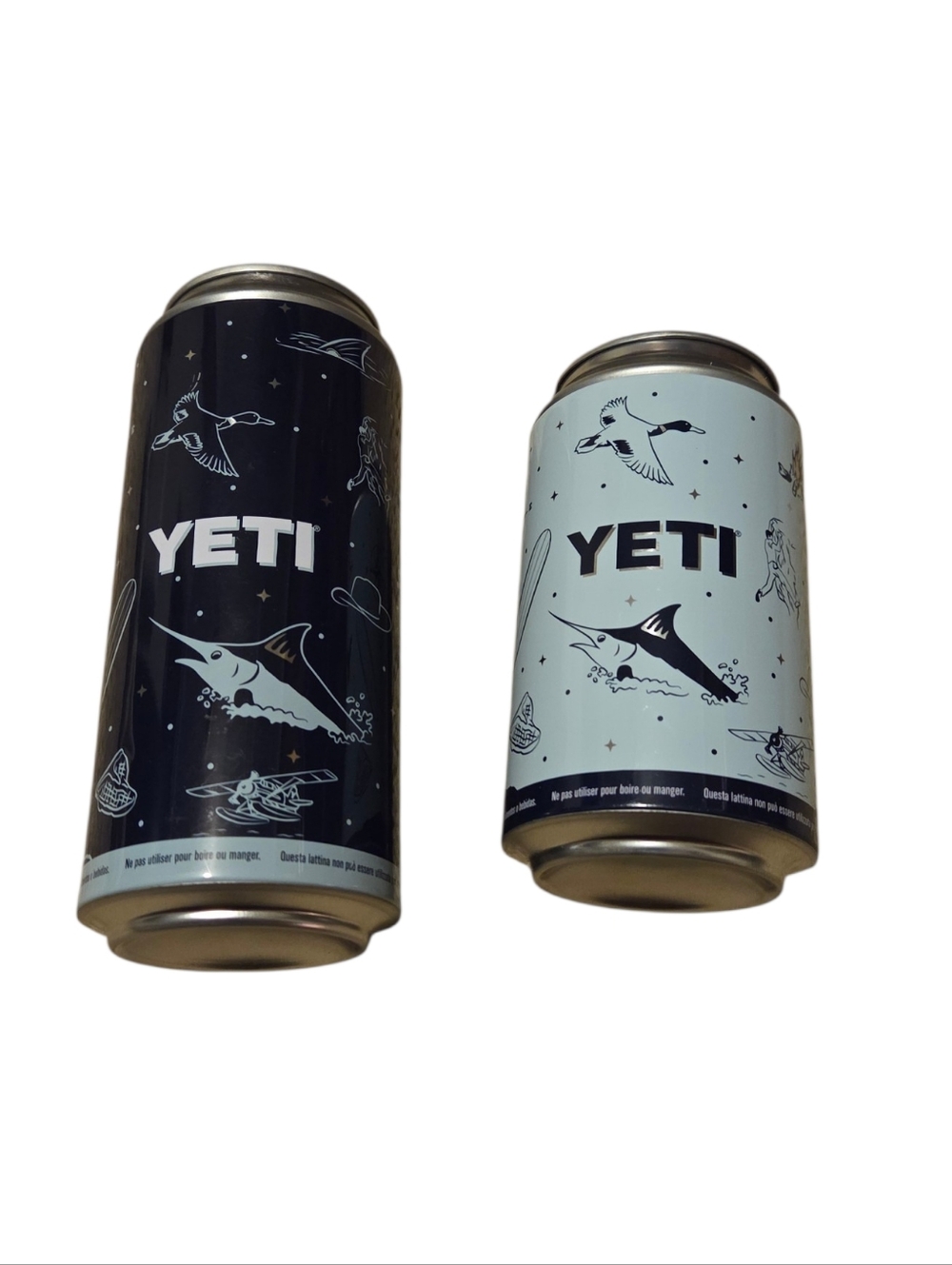 Yeti Pop Top Stash Cans- Set Of 2- Sportsman/Winter Skies Limited Edtion